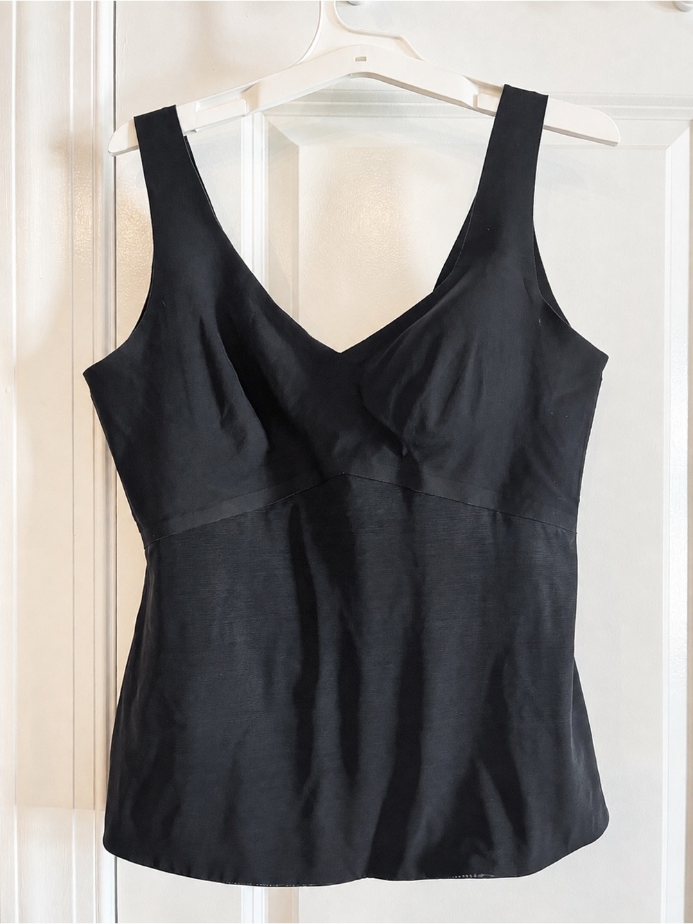 Honeylove LiftWear Tank Black V-Neck Support Women’s Large